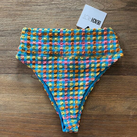 Beach Riot Sunny Side Gingham Highway Bottom - Picture 6 of 10